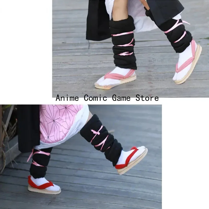 Kamado Tanjirō Nezuko Agatsuma Zenitsu Kanroji Mitsuri Tokitou Muichirou Scarpe Cosplay Kimono Infradito Geta Pantofole Scarpe