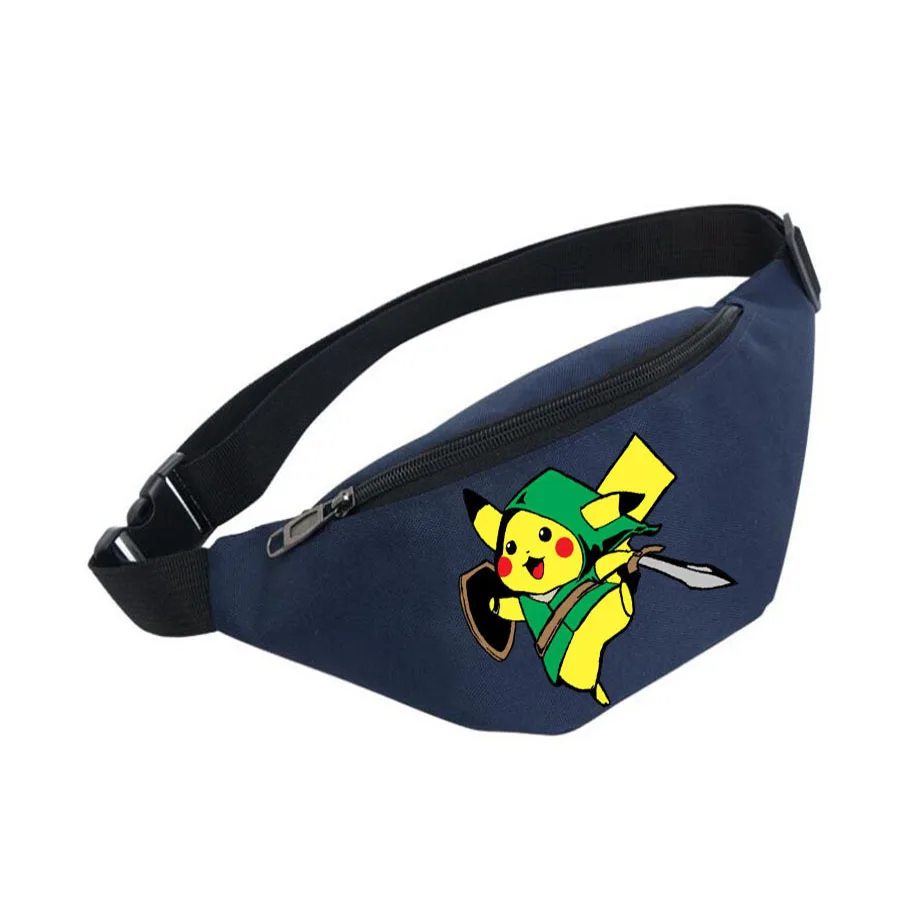 

Pokemon Anime Shoulder Bags Cute Cartoon Kawaii Pikachu Psyduck Waterproof Sports Waist Bags for Women Men Chest Bag Gift