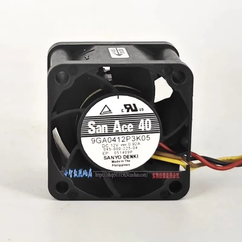 

Original Cooler Fan for Sanyo 9GA0412P3K04/K05 4028 4CM 12V 0.92A 4-wire PWM Violent Fan 40*40*28mm