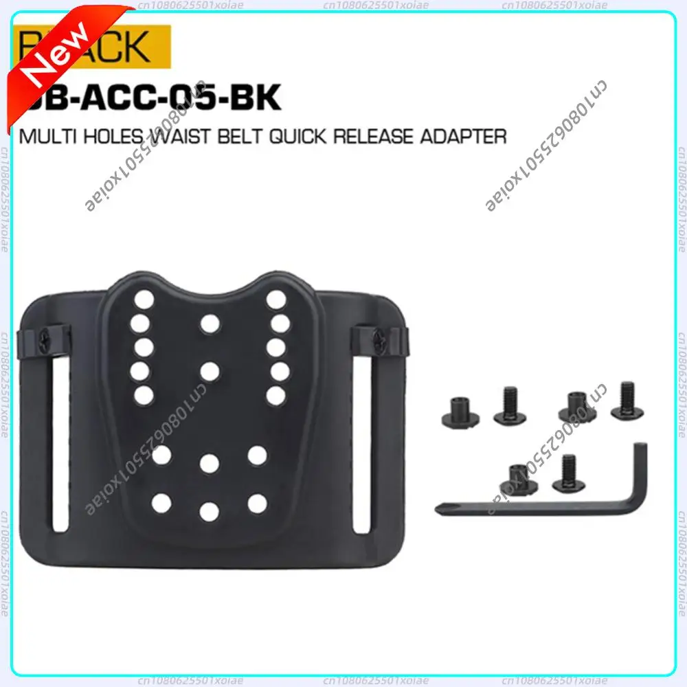 Universal Waist Belt Holster Adapter Multi-holes Quick Pull Holster Adapter Wear Resistant Adjustable Accessories