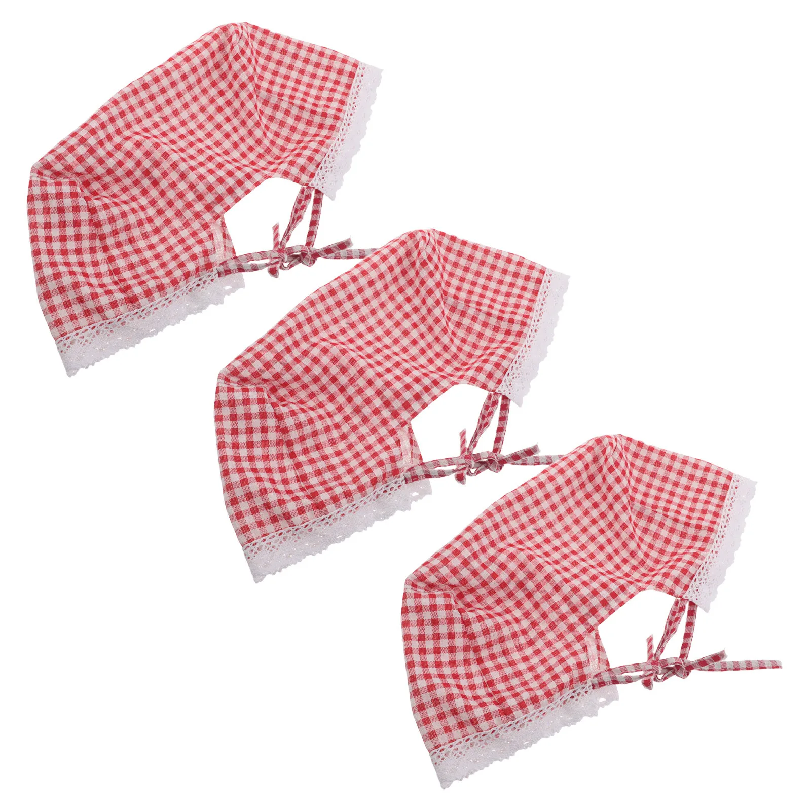 3Pcs Decorative Basket Cloth Liner Rattan Wicker Basket Replacement Insert for Kitchen Picnic Storage Bread Fruit Organizing