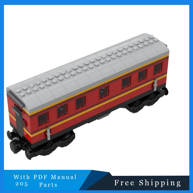 

Лидер продаж, 205 шт., удлиненные каретки по поезда, модульные строительные блоки, модель для образования детей, сделай сам, сборная игрушка, подарки на Рождество и день рождения