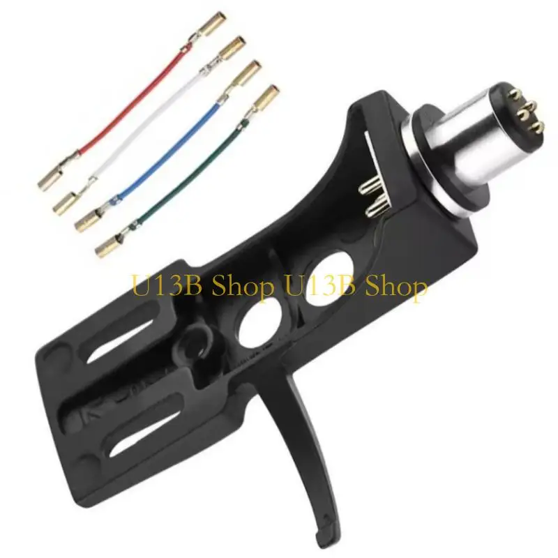 u13b 4pin turntable headshell مع الأسلاك بديلة بديل حامل القرص الدوار
