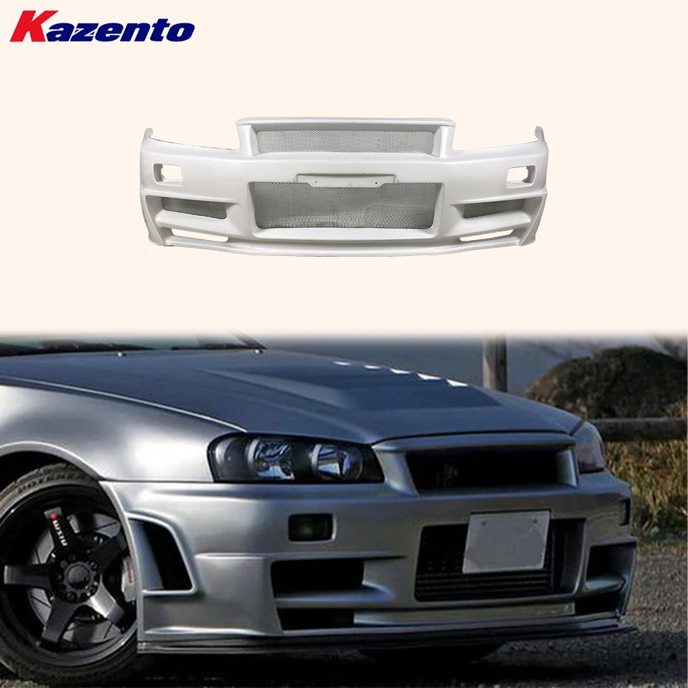 

Передний бампер из стекловолокна NIS Type ZTune для Nissan Skyline R34 (только для GTR), без покраски (доступен морской транспорт, приветствуются запросы)