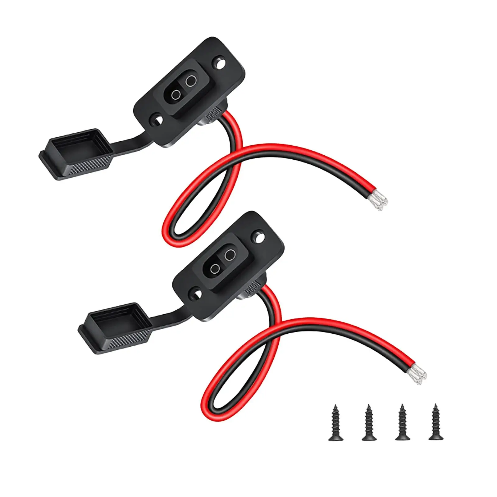 

2Pcs SAE Socket SAE Plug Charging Cable Quick Connect Disconnect Car Battery