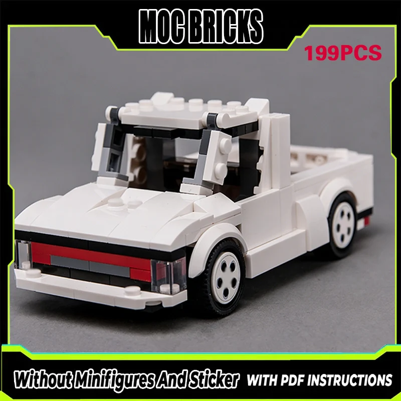 

Модель гоночного автомобиля Speed Racing Car MOC, конструктор из строительных блоков, белый пикап, модульная технология, подарки, праздничный набор для сборки, детские игрушки