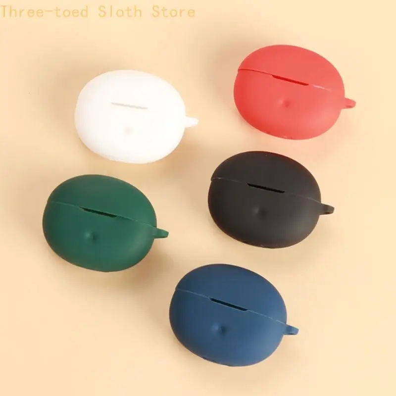 Scratchproof Case Shockproof Skin For QCY C50 Earphone Dustproof Enclosure Housing Washable Silicone Sleeve Enhances Grip E74A