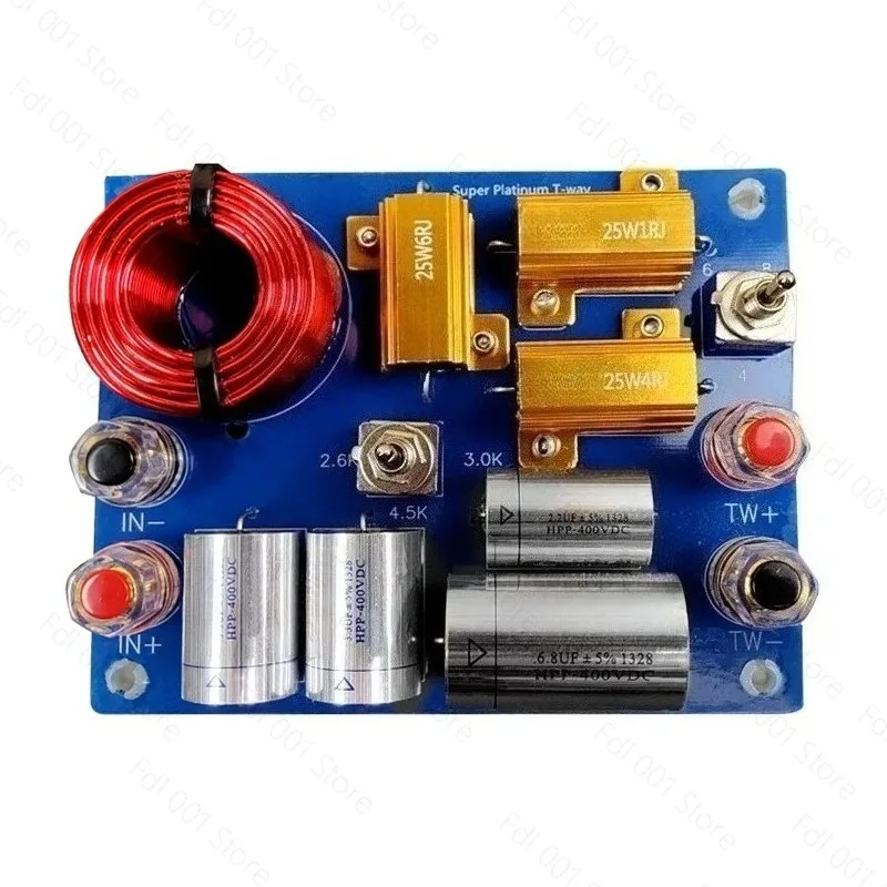 High End Crossover Network 1 Way Adjustable Super Tweeter for HiFi Home Speakers