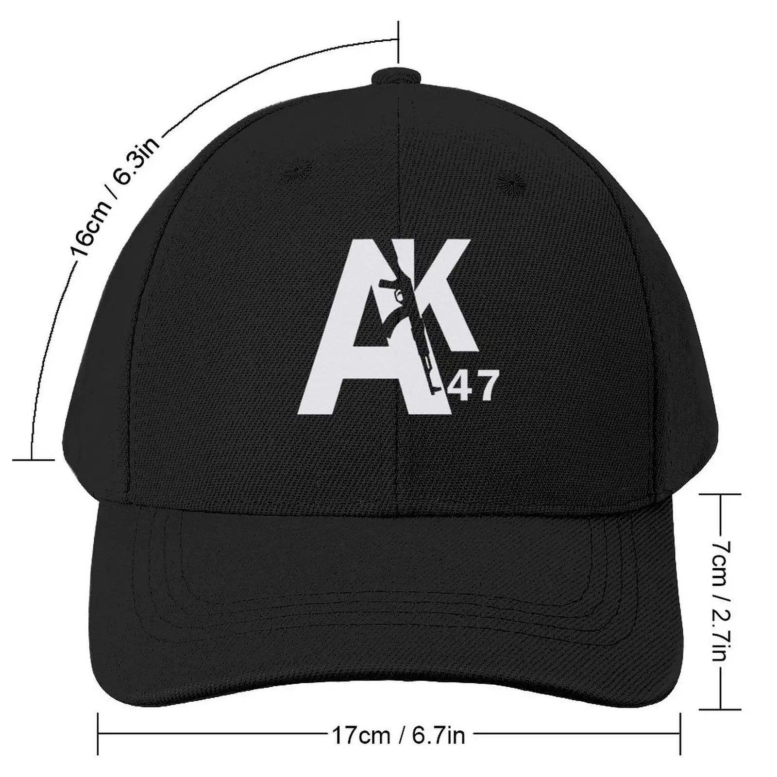 The AK-47 Kalashnikov rifle Baseball Cap Rave sun hat Women's Men's