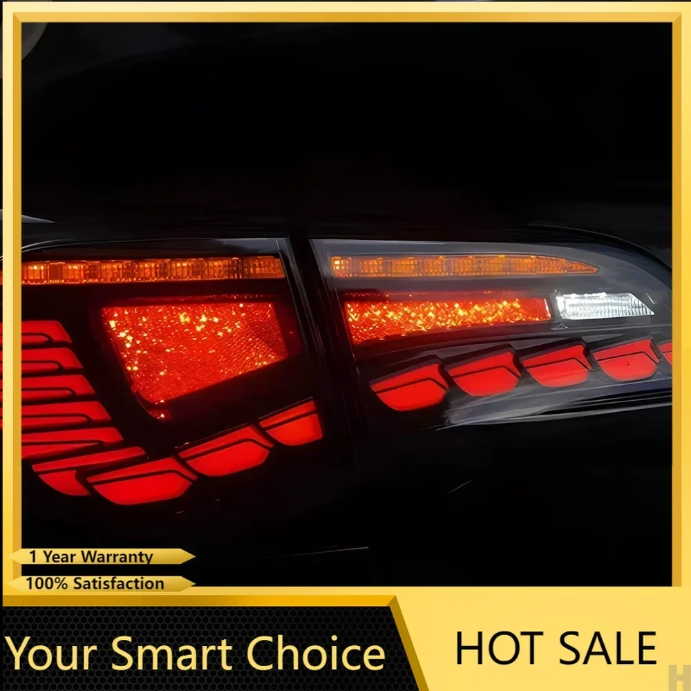 Upgraded Car Taillights Assembly for Tesla Model 3 Model Y 2019-2023 Led Auto Rear Lamps Dragon Scale Taillight Tool Accessories view 2