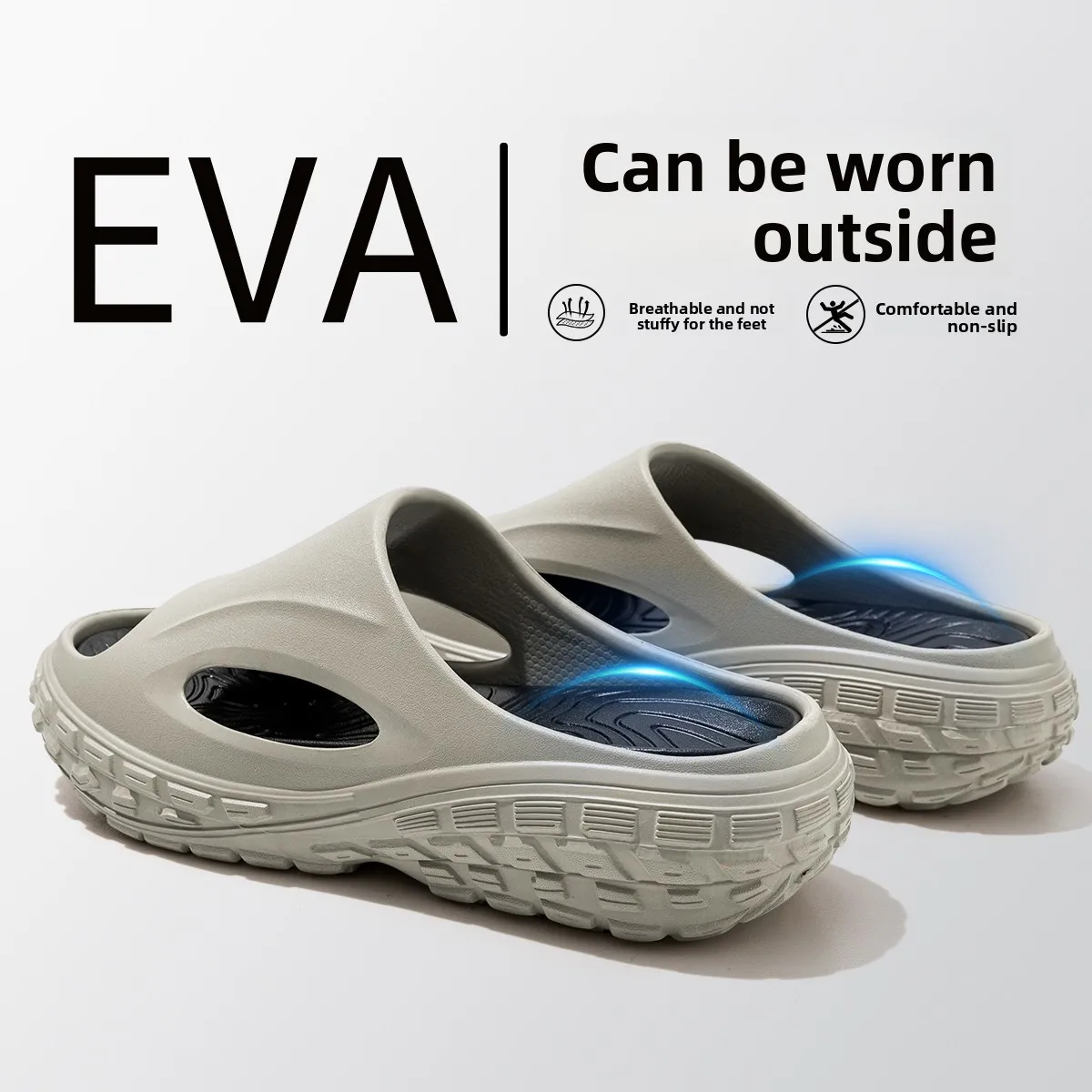 

Мужские летние сандалии Thi Bot 2023, новые нескользящие дезодоранты, уличные сандалии Slip-On oes, удобные домашние тапочки из материала EVA