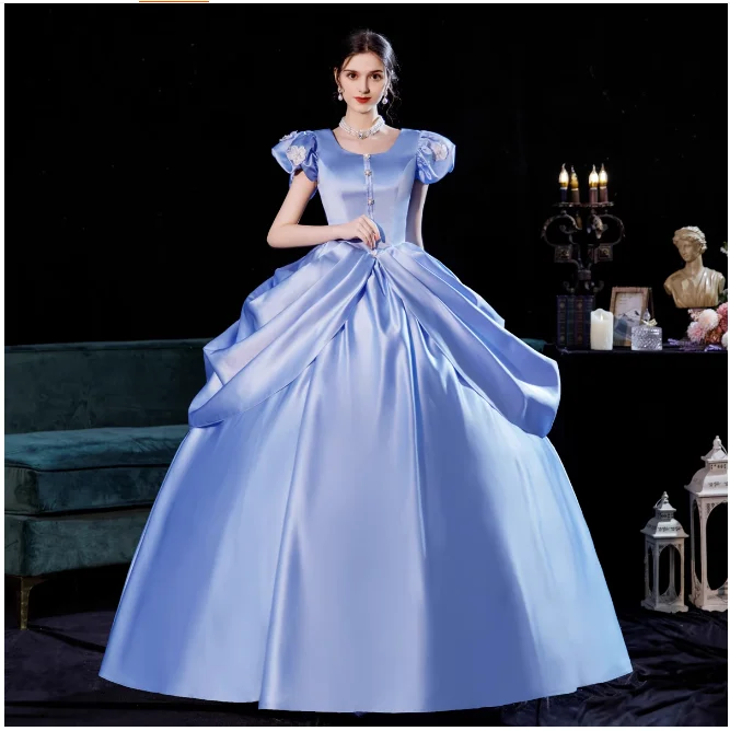 

French Palace Dress Cinderella Fairy Tale Drama Graduation Ceremony Host Performance Dress