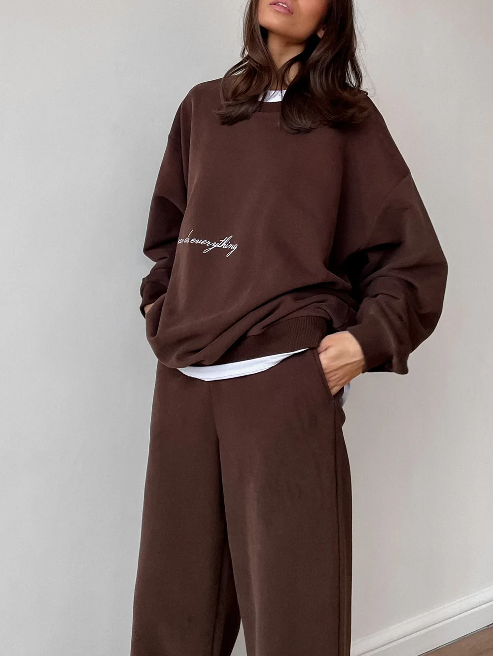 Felpe da donna in due pezzi Set di pantaloni 2025 Felpe con cappuccio primaverili e pantaloni con cappuccio Abiti da completo per abbigliamento elegante femminile
