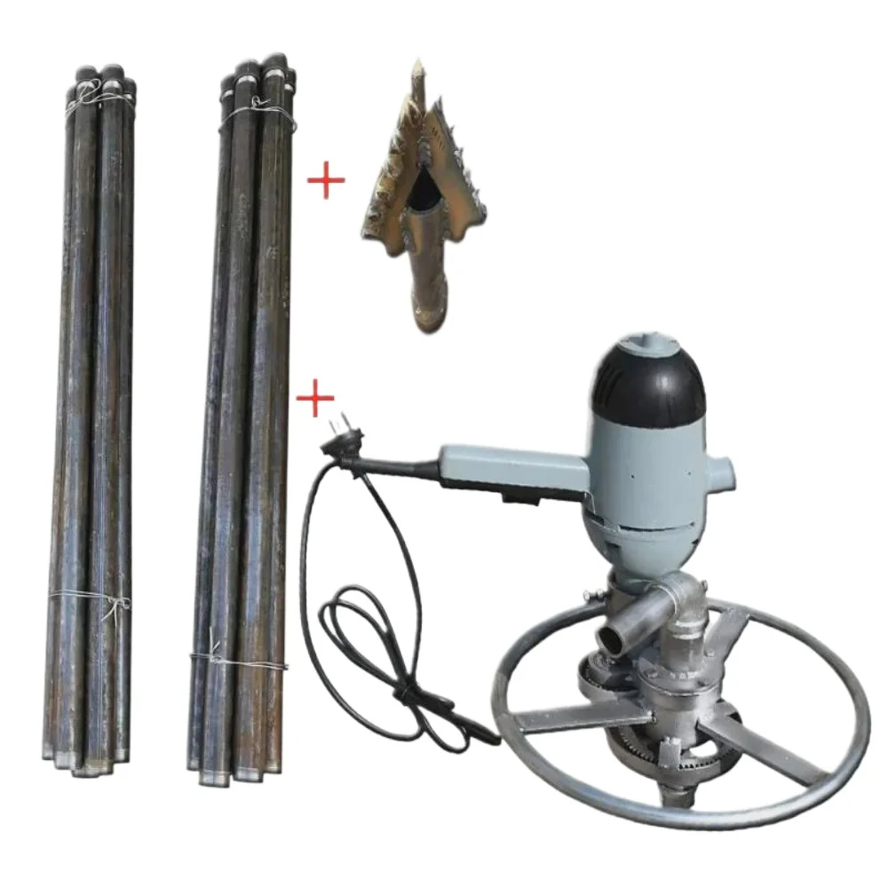 

Small well drilling machine complete set of equipment for civil use with high power