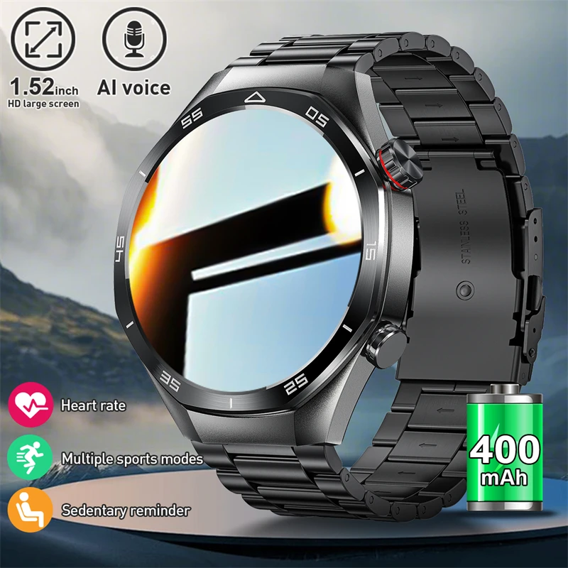 LIGE Bluetooth Call Ultra Long Standby Men Smartwatch GPS Sports Tracker Smart Watch Voice Assistant Running Fitness Waterproof