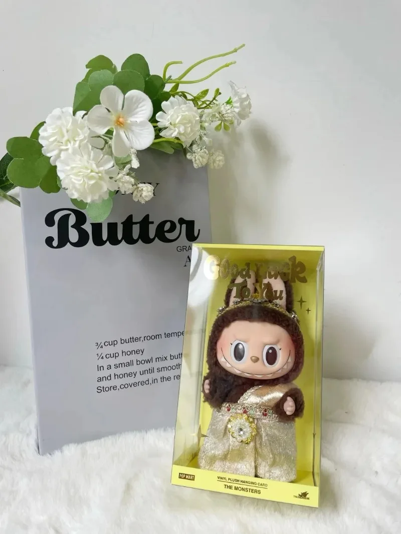 새로운 POPMART 100% 정품 태국 한정판 라부부 봉제 인형 펜던트 인형 서프라이즈 생일 및 크리스마스 선물