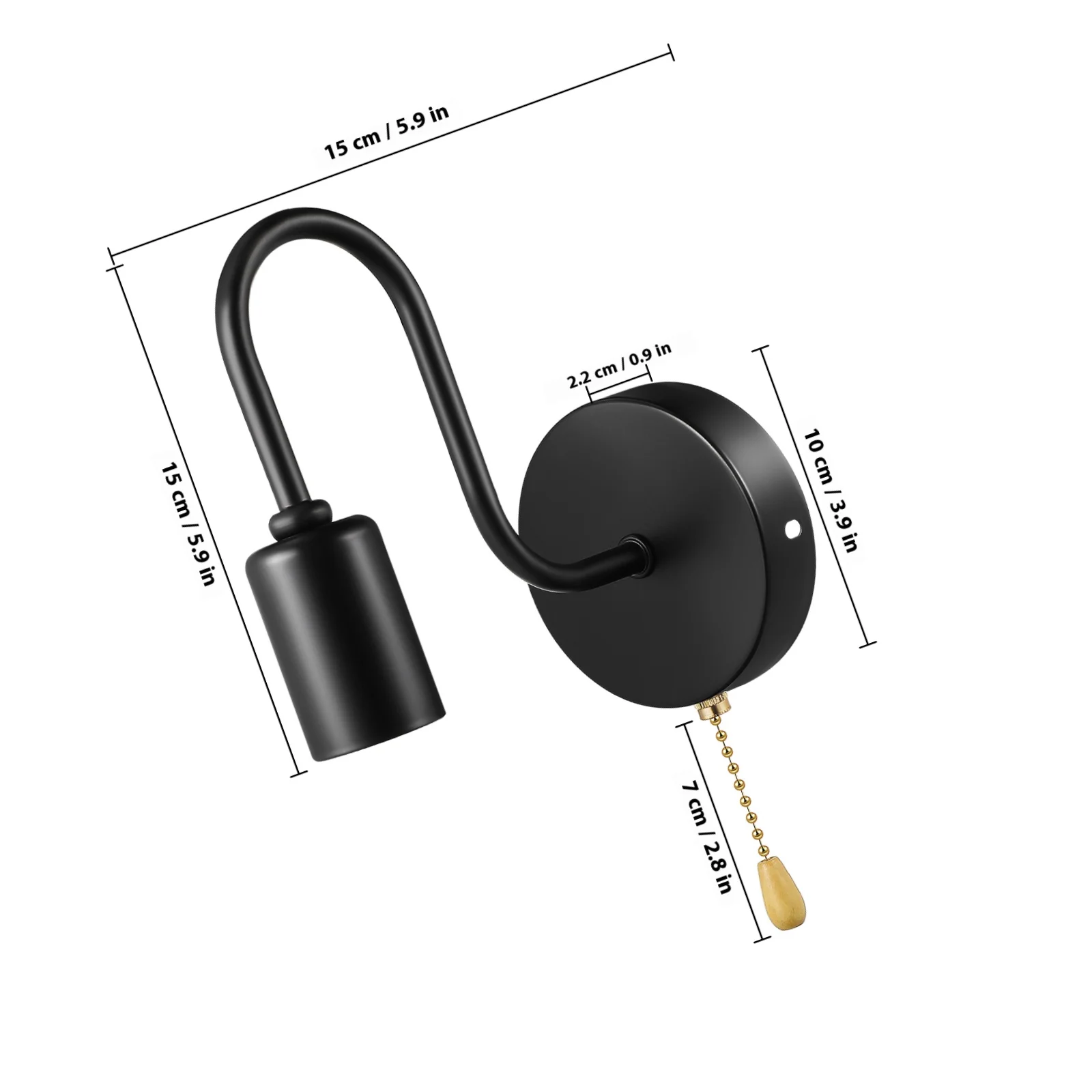 خمر الجدار الشمعدان سحب سلسلة تركيب المصابيح جدار جبل مصباح للداخلية في الهواء الطلق الحديد إنهاء مزرعة فناء شرفة الاستوديو #4