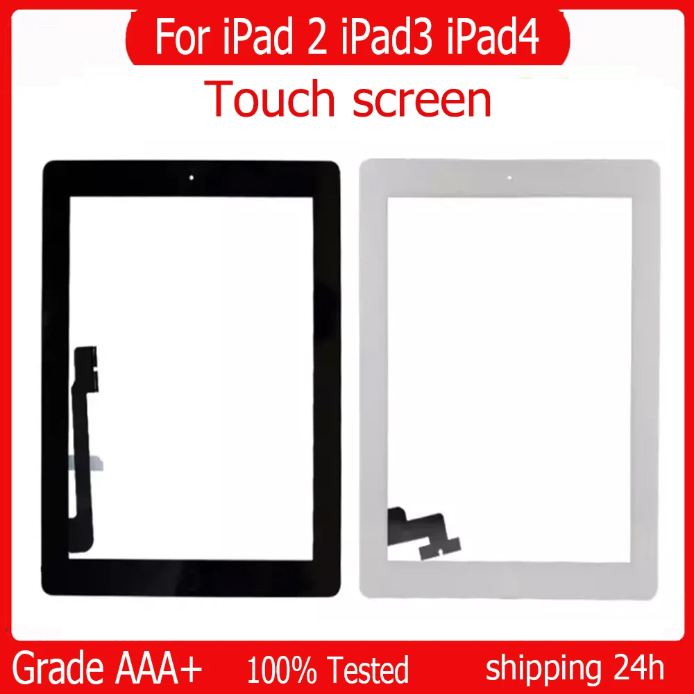 

New Touch Screen For iPad 2 iPad3 iPad4 A1416 A1430 A1403 A1458 A1459 LCD Outer Digitizer Sensor Glass Panel Replacement