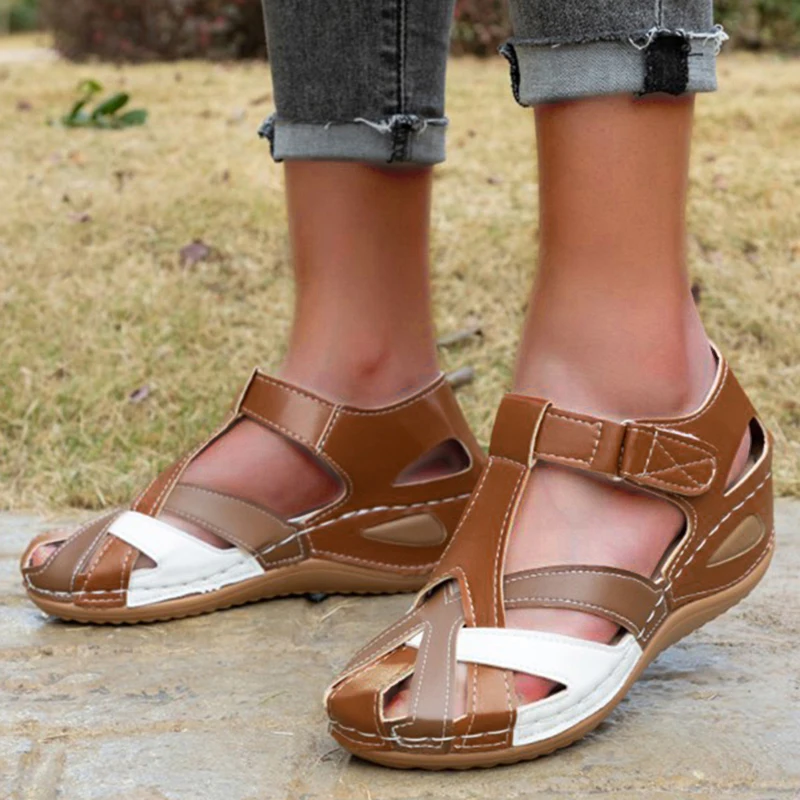 Summer Women Shoes Sandals Plus Size Shoes Woman Retro Ladies Shoes Wedge Sandals Woman Party Female Footwear Women Sandal