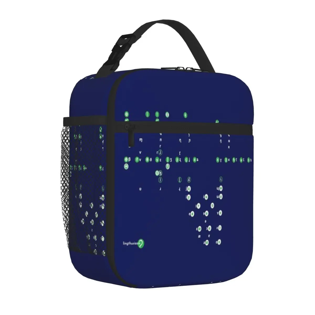 Bestselling Aesthetic IPA Chart - Rectangular Light Luxury Neoprene Lunch Bag Bus Trip Insulated Snack Tote