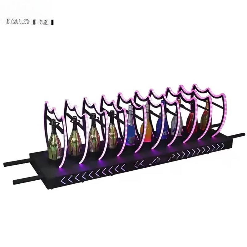 

0, дно шампанского, перезаряжаемая долговечная витрина для бутылок, VIP-услуги