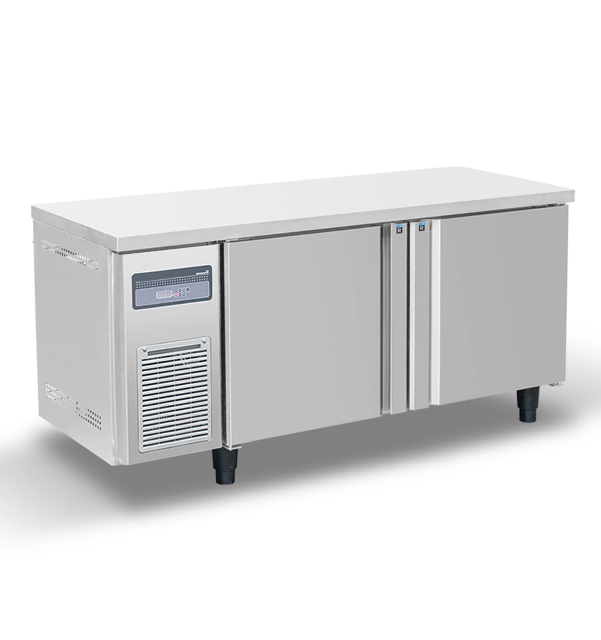 

Холодильник для отелей, кухонь, ресторанов: настраиваемый по размеру рабочий стол из нержавеющей стали с морозильной камерой под столешницу (холодильник и морозильник)