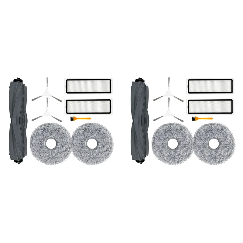 A83X-2 Set For Dreame L10 Prime / L10S Pro Robot Vacuum Cleaner Roller Side Brush Hepa Filter Mop Cloths Rag Spare Part