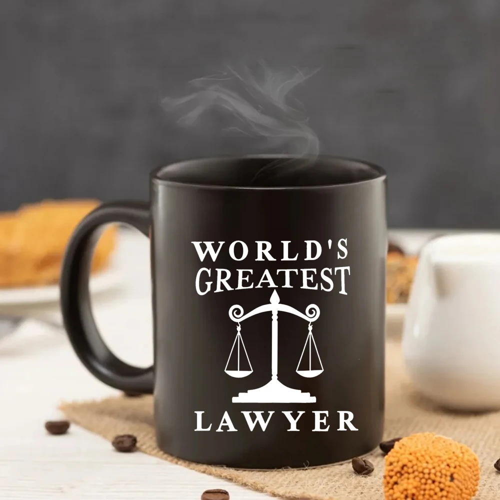 world's greatest lawyer Mug 11oz Black Ceramic lawyer office coffee mug  court Law firms friends birthday gift mug