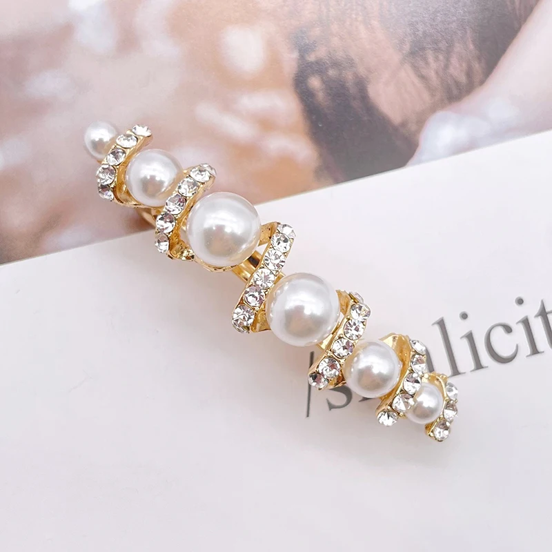 2022 Flower Crystal Pearl Hairpin Women Flower Hairpin Hairpin Rhinestone Hair Tiara Accessories