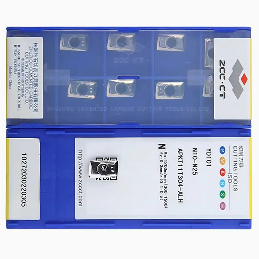 

APKT11T304-ALH YD101 YD201 YBG101/APKT11T308-ALH YD101 YD201 ZCC.CT APKT11T304 APKT11T308 CNC carbide Milling inserts 10pcs/box