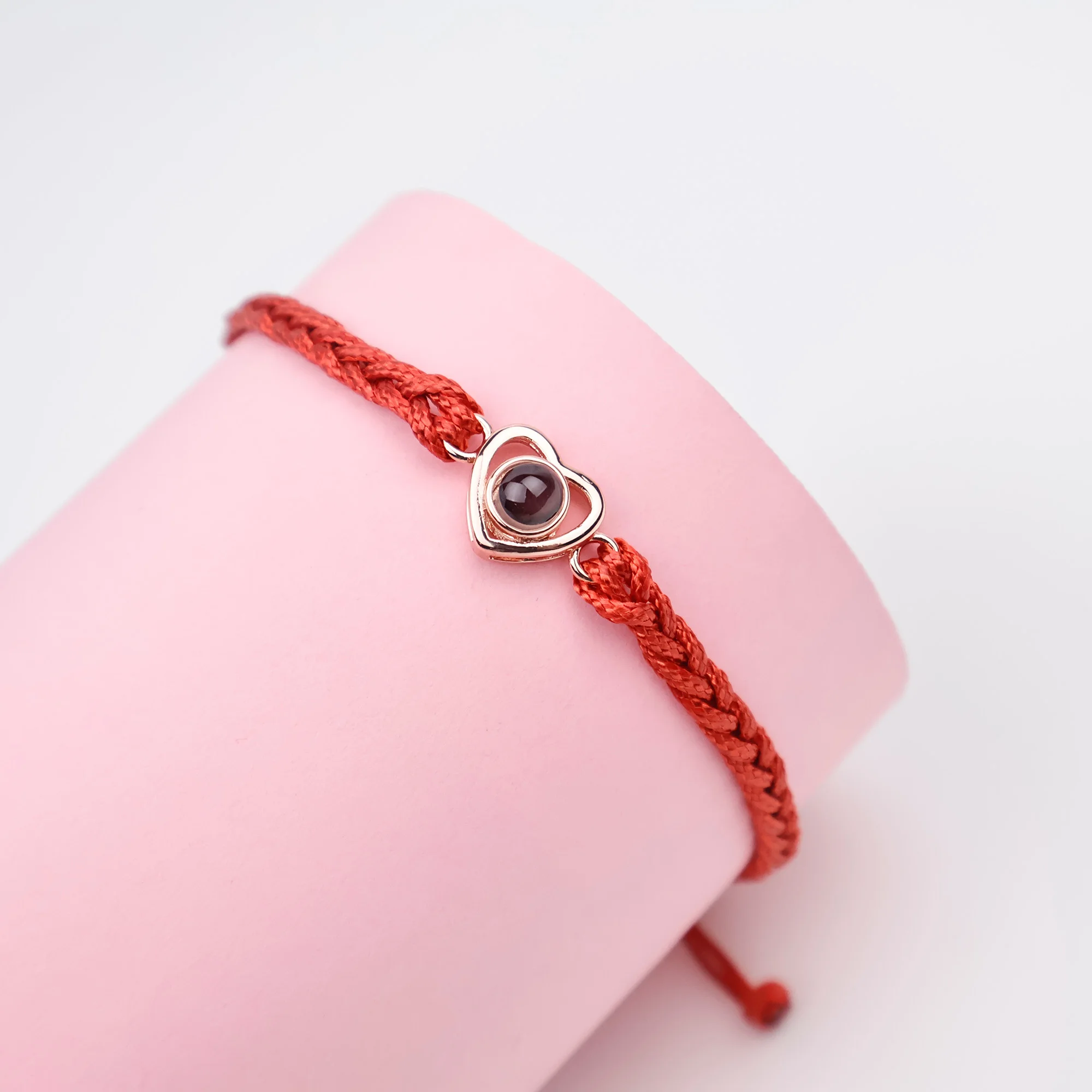 Colorful Braided Rope Projection Bracelet 100 Languages I Love You Jewelry For Girlfriend Valentine Gift 2026 Fashion Romantic