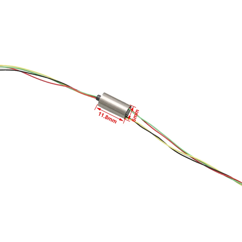 1PCS RC Toy Model Robot Mini Conductive Slipring Dia.6mm 4CH 8CH 1A 1.5A Electric Collecting Slip Ring Rotating Joint Connector