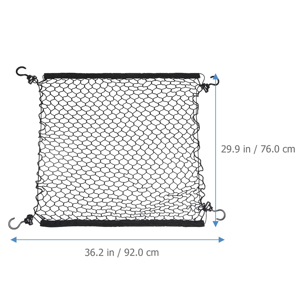 

Elastic Luggage Net for Camping Wagon Black Adjustable Nets Hooks Garden Trolley Camper Cart Outdoor Supplies