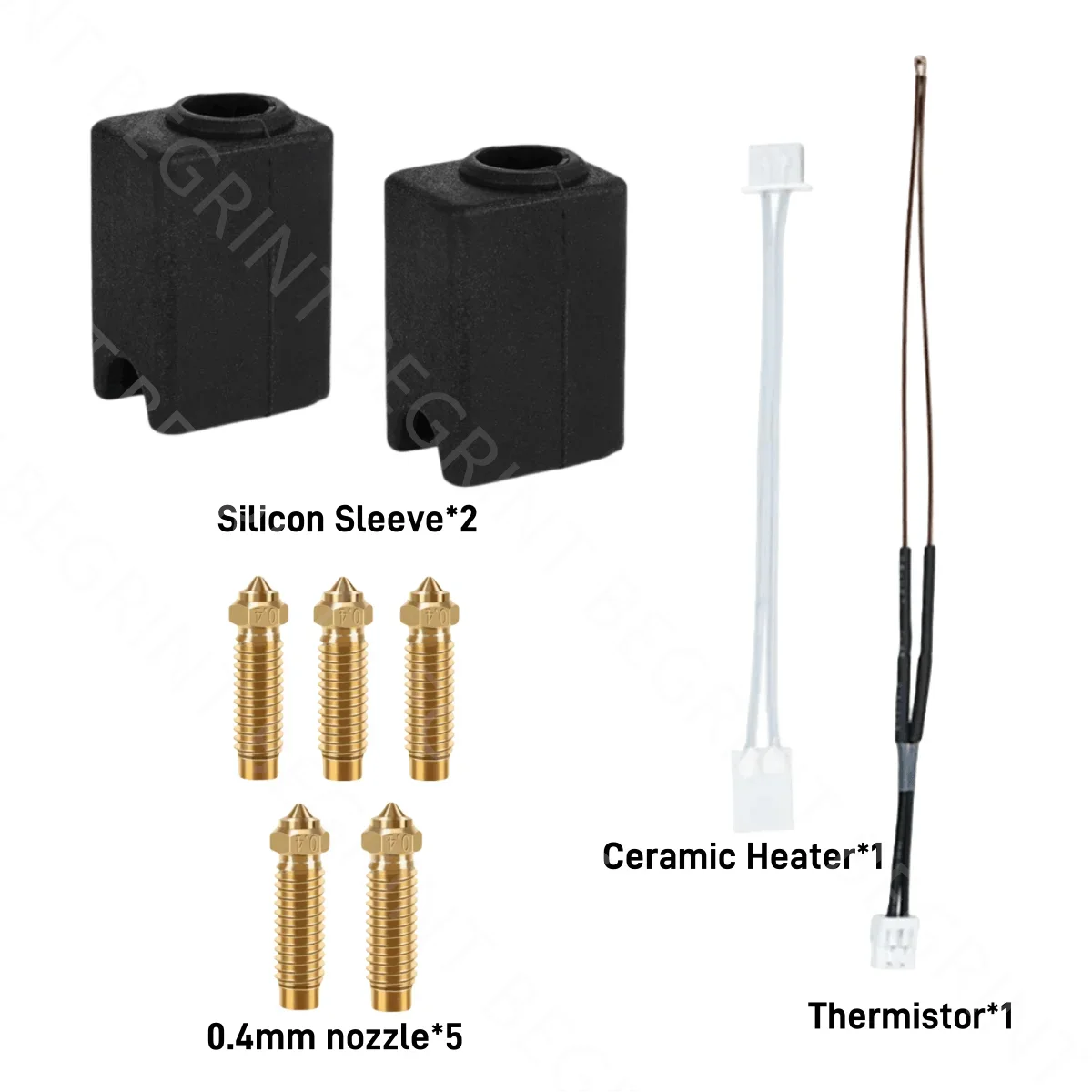 Zestaw Hotend do drukarki 3D ELEGOO Neptune 4 Max/4Plus: wysokowydajna mosiężna dysza, silikonowe osłonki, termistor do Neptune 4 Max/4Plus. — zdjęcie produktu 6