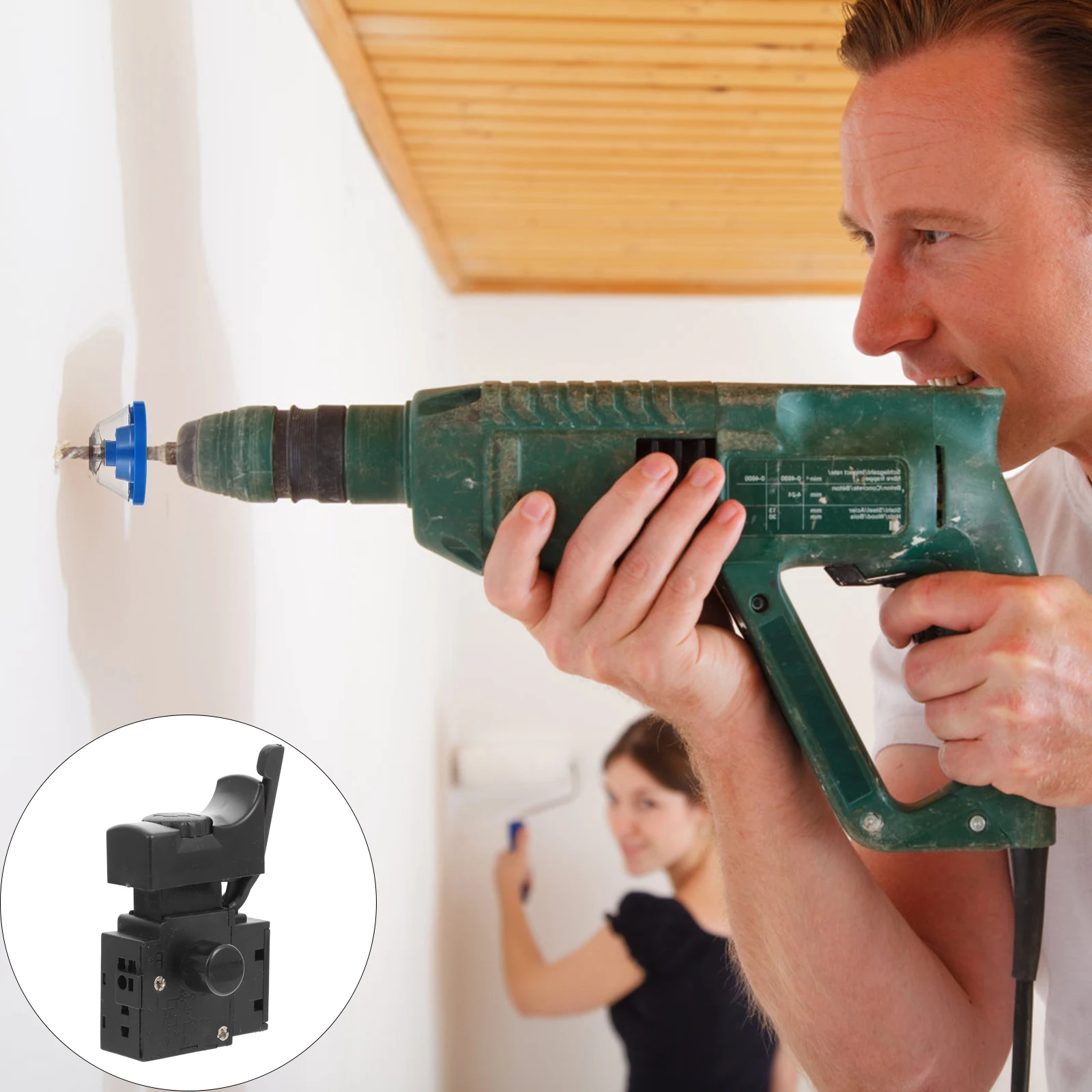 Cordless Drill Speed Regulating Switch Accessories Black Plastic Hand Controller Portable Adjustable Trigger Replacement Parts