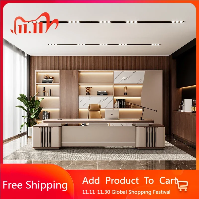 

Nordic European Office Desk Organizers Cute Long Luxury Study Office Desk Computer Gaming Decoration Mesas Escritorio Furniture