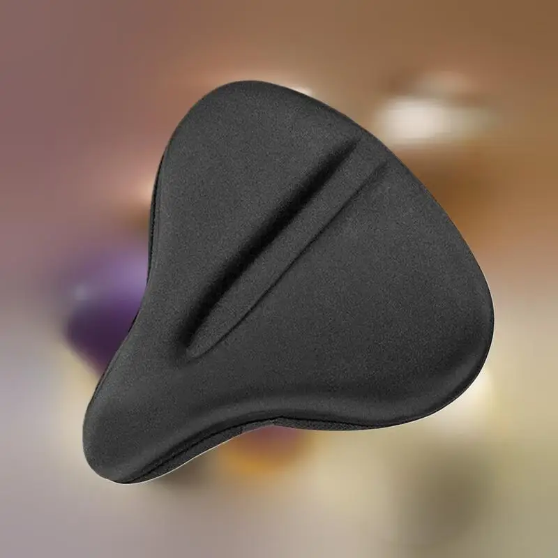 1 Piece Cycling Riding DIY Accessories Exercise Bike Seat Gel Cushion Cover For Large Wide Bicycle  Pad view 6