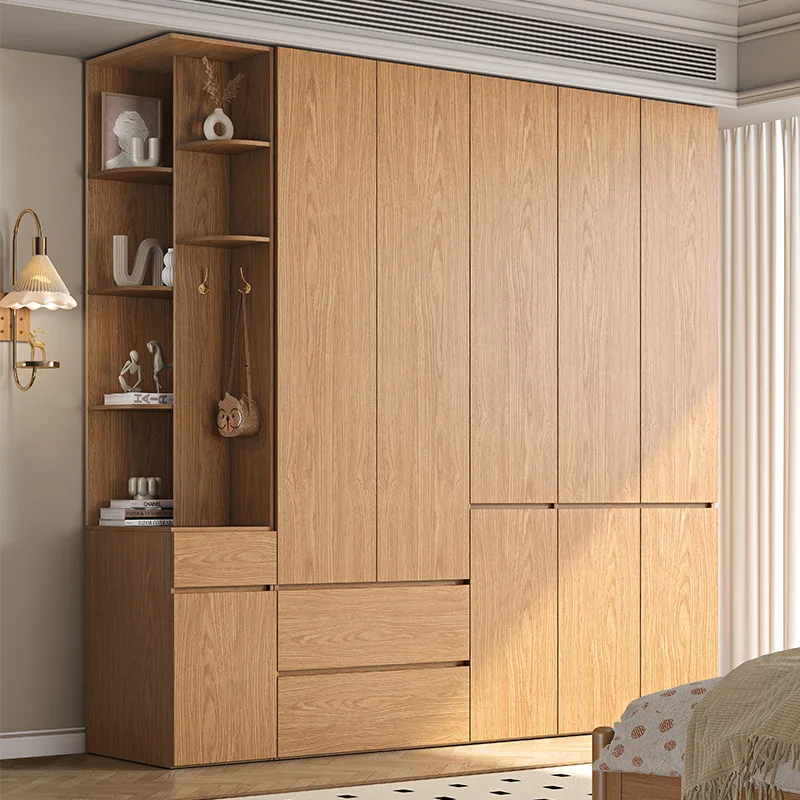 

bedroom household one door to top log color, simple small apartment finished wardrobe