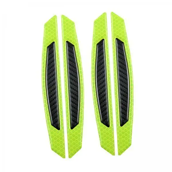 Car Front Rear Bumper Guard Reflective Sticker Epoxy Carbon Fiber Bar for Universal Anti-collision Safety Enhancement