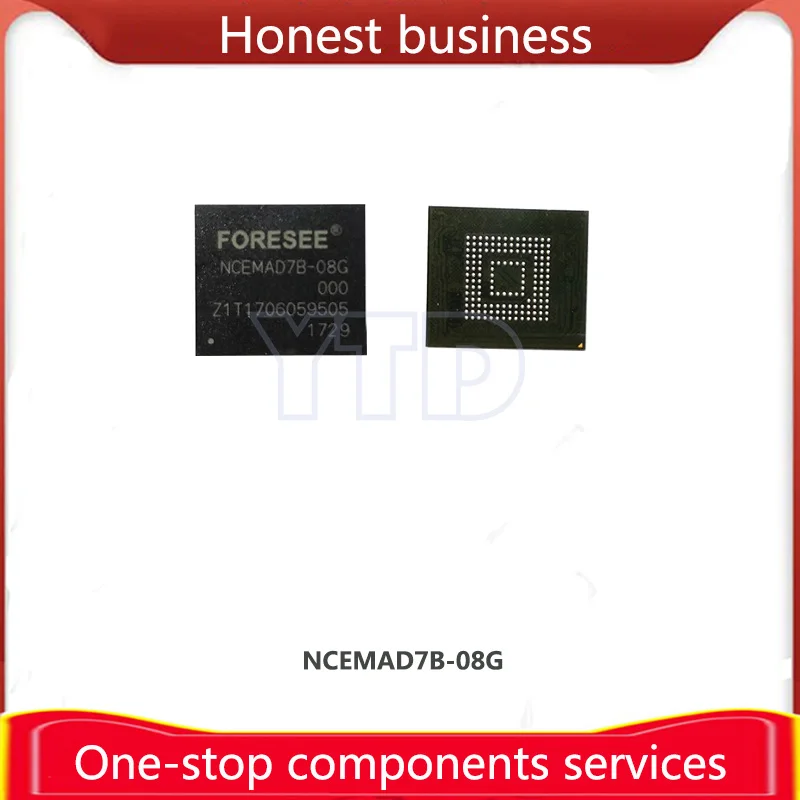 NCEMAD7B-08G 100% Working 100% Quality EMMC BGA153 8G Chip Mobile Phone Hard Disk Memory Computer Storage NCEMAD7B 8GB