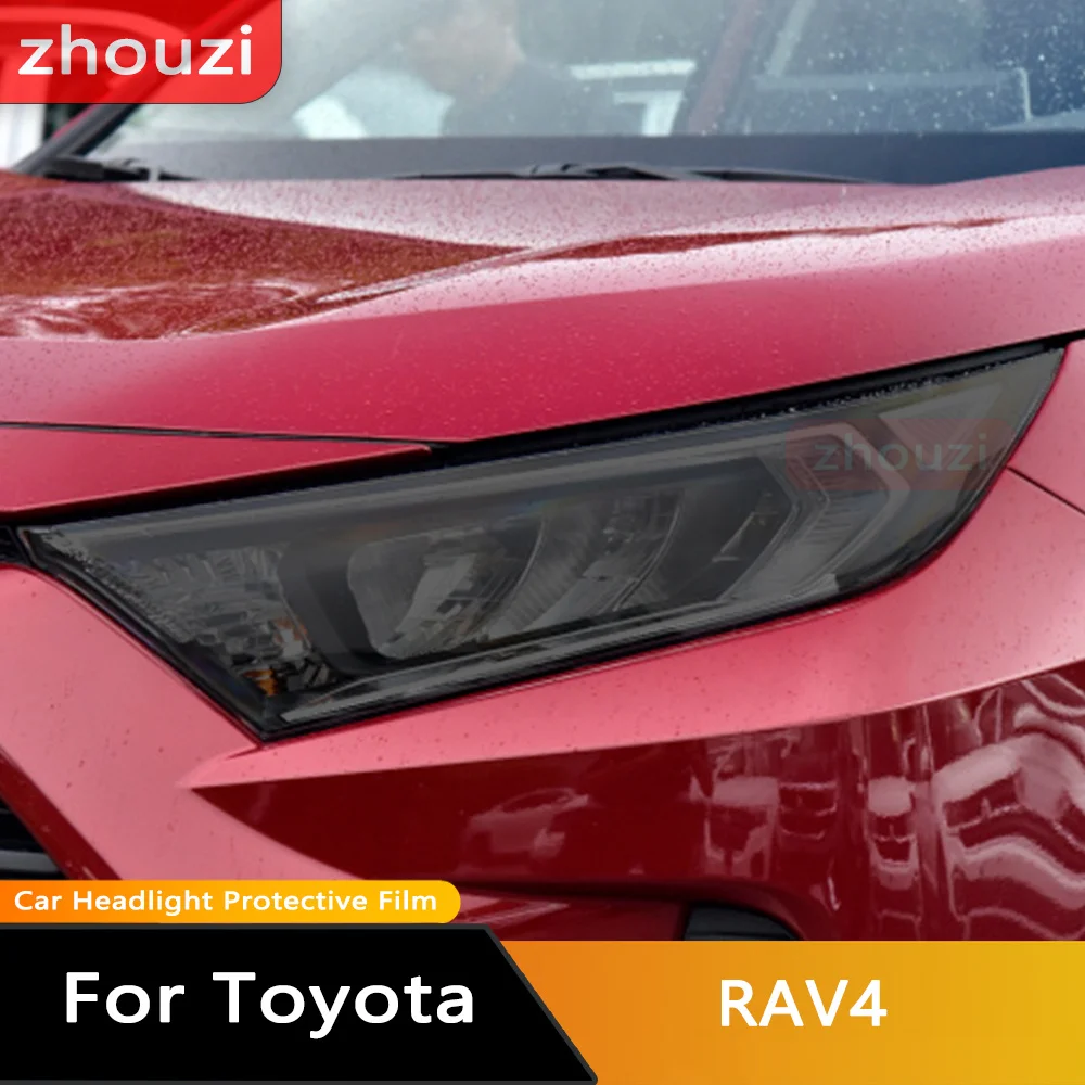 سيارة العلوي طبقة رقيقة واقية الفينيل حماية شفافة الأسود العلوي ملصق بولي TPU لتويوتا RAV4 XA50 2019-Pre 2022 الملحقات