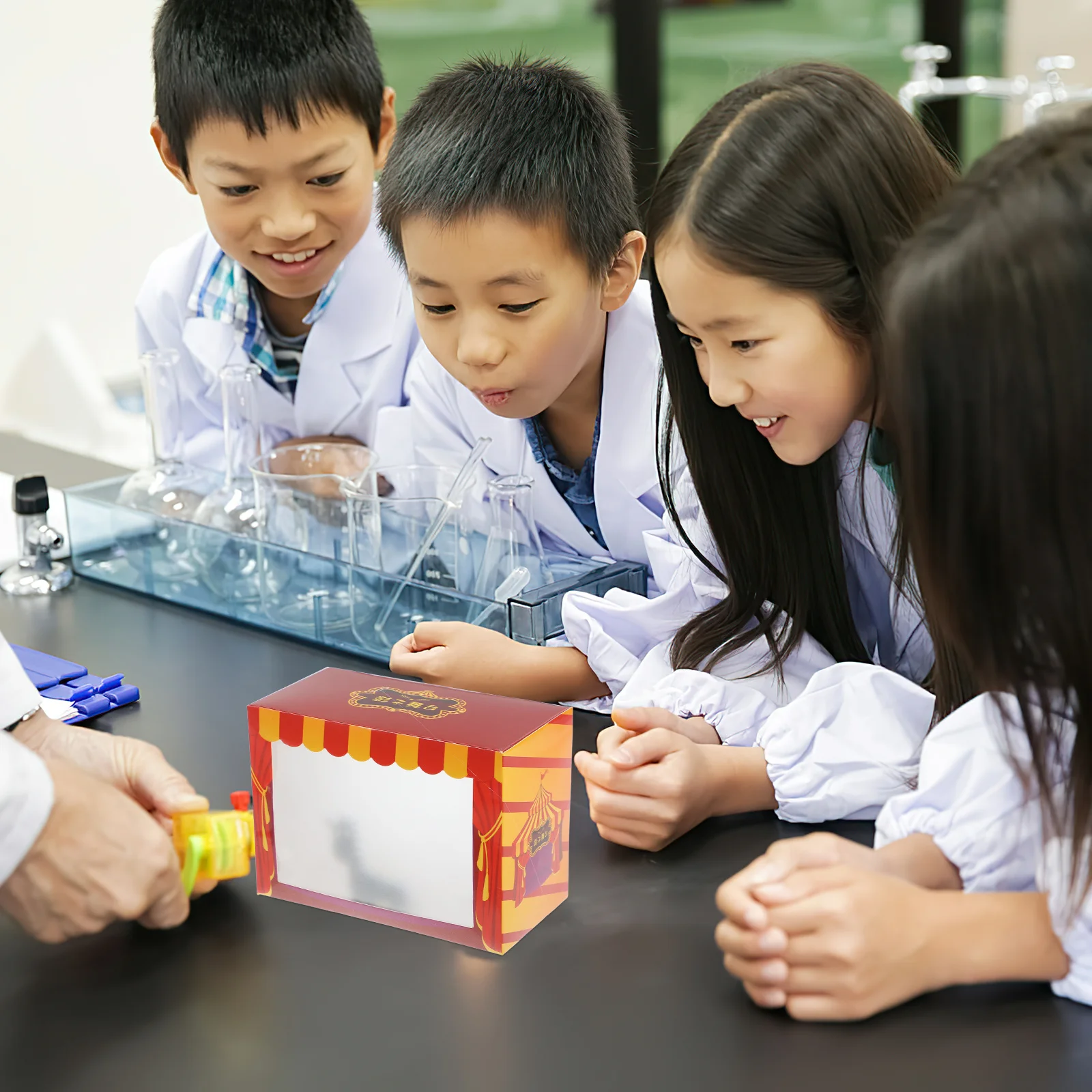 1 Juego de artesanía de sombra tradicional, Kit de fabricación de marionetas de madera DIY para niños, regalo de aprendizaje práctico, almacenamiento compacto y fácil