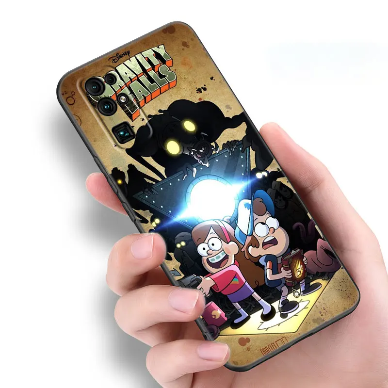 Gravity Falls Anime Black Phone Case For Honor 70 90 Lite X40 GT X50 i X5 Plus X6A X6S X7A X8A X8B X6 X7 X8 X9 4G X9A X9B 5G