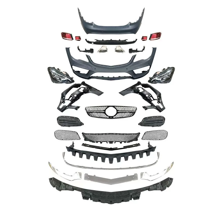 Suitable for Mercedes-Benz E-Class W207 Model Grille Bumper Old to New COUPE Modification Surround