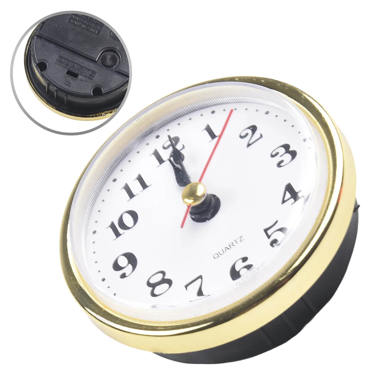 65mm Diameter Practical Versatile Usage High-Quality New Plastic+metal Quartz Clock Inserts Clock Inserts 65MM