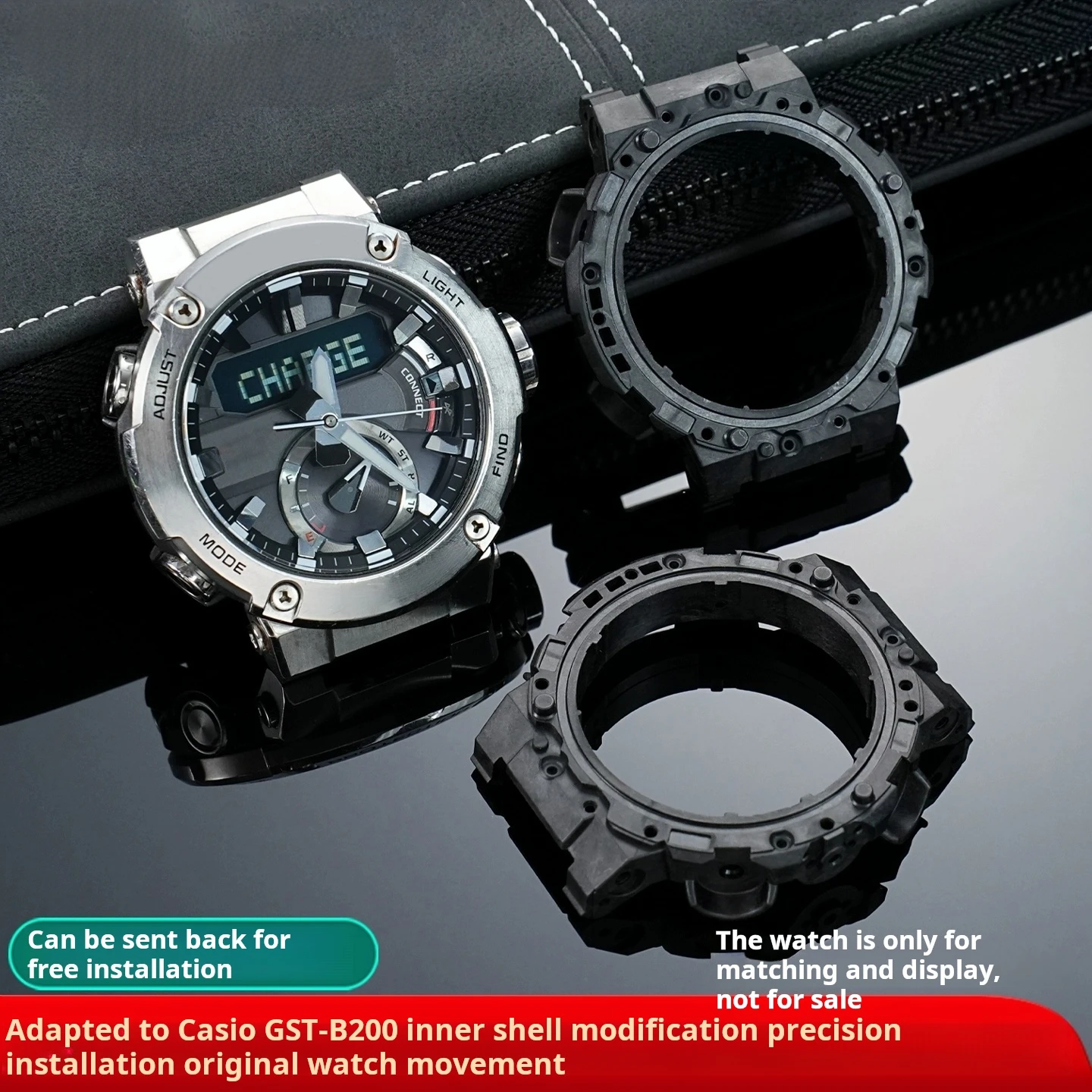 For Casio G-SHOCK GST-B200 GSTB200 gst b200 Watch Inner Case Modification and Upgrading Accessories Replacing Case Shell Bezel