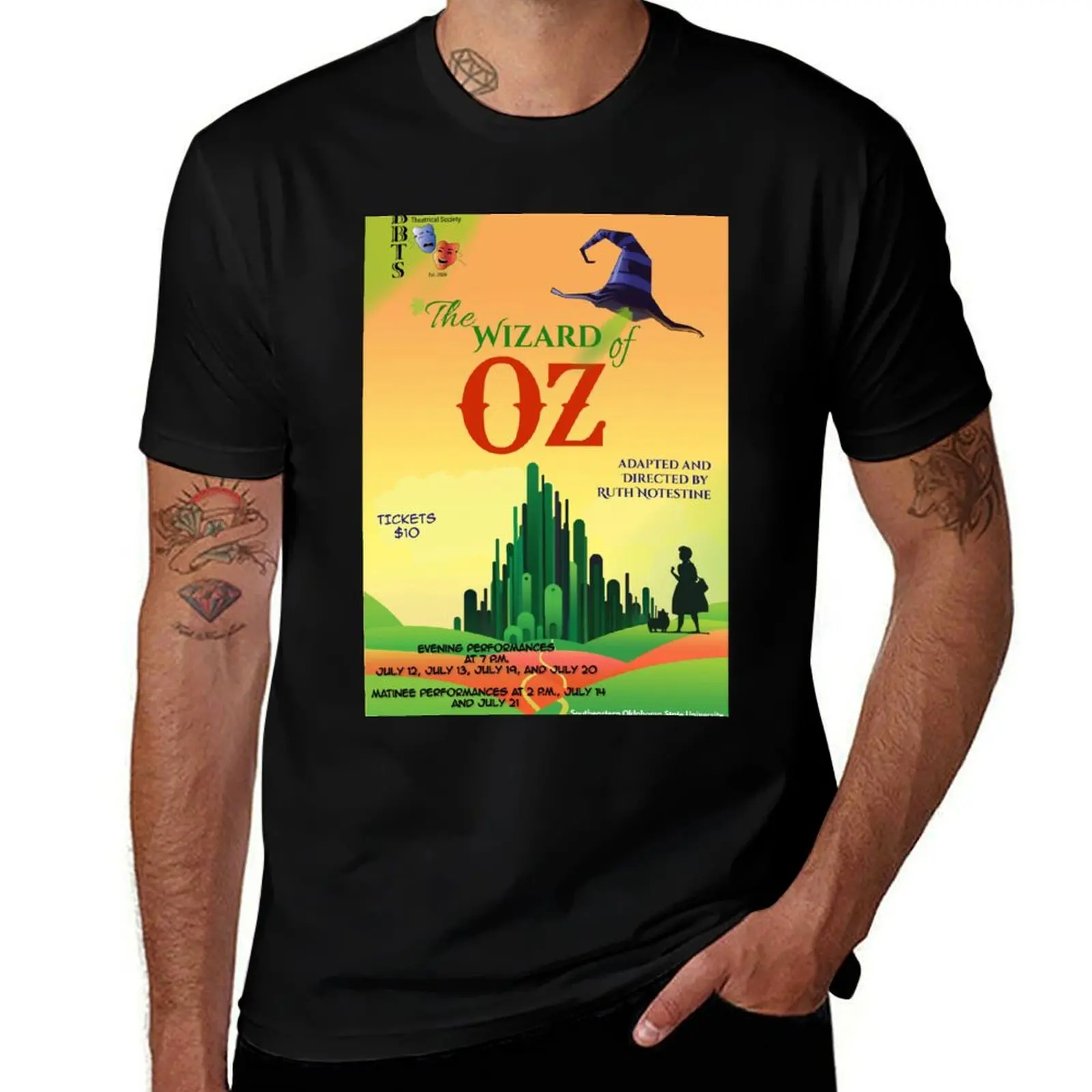 Wizard of Oz Poster 2024 T-Shirt Utility Casual Work T-Shirt