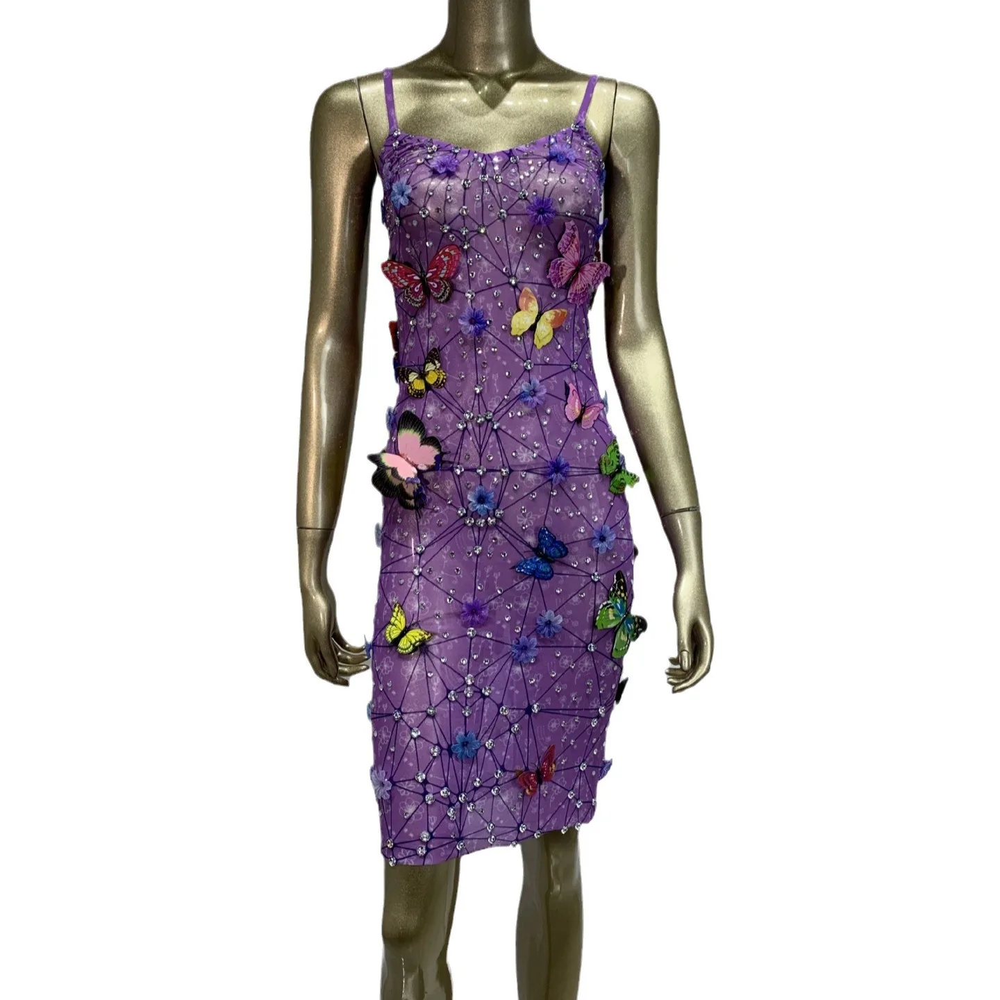 Popularna sukienka owinięta biodrami Bar Klub nocny Piosenkarka Tancerka Gogo Kostium Kobieca spódnica