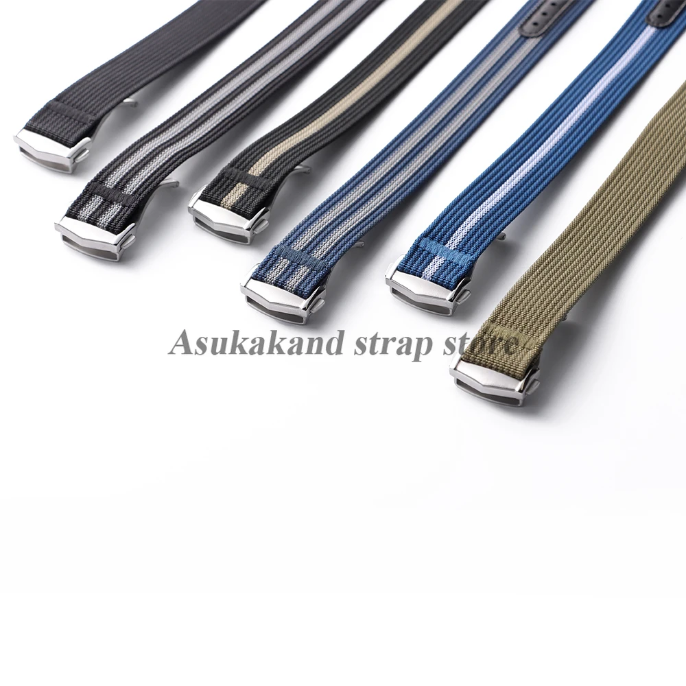 20 مللي متر ماتي مصقول الفولاذ المقاوم للصدأ حزام مشبك ساعة لساعة أوميغا الفرقة للطي المشبك المعدني لزر الفرقة الجلدية سيليكون