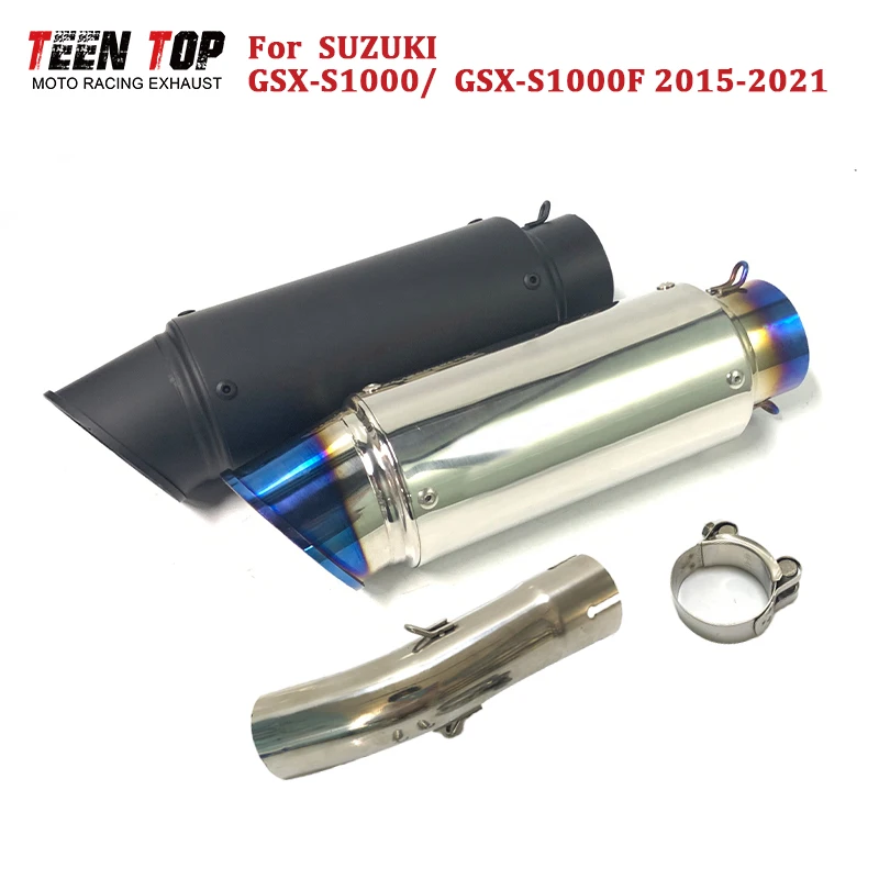 

GSXS1000 гоночный выхлопной локоть для Suzuki GSX-S1000 GSX-S1000F средняя трубка выхлопной трубы 310 мм глушитель 51 мм без шнуровки Escape Moto